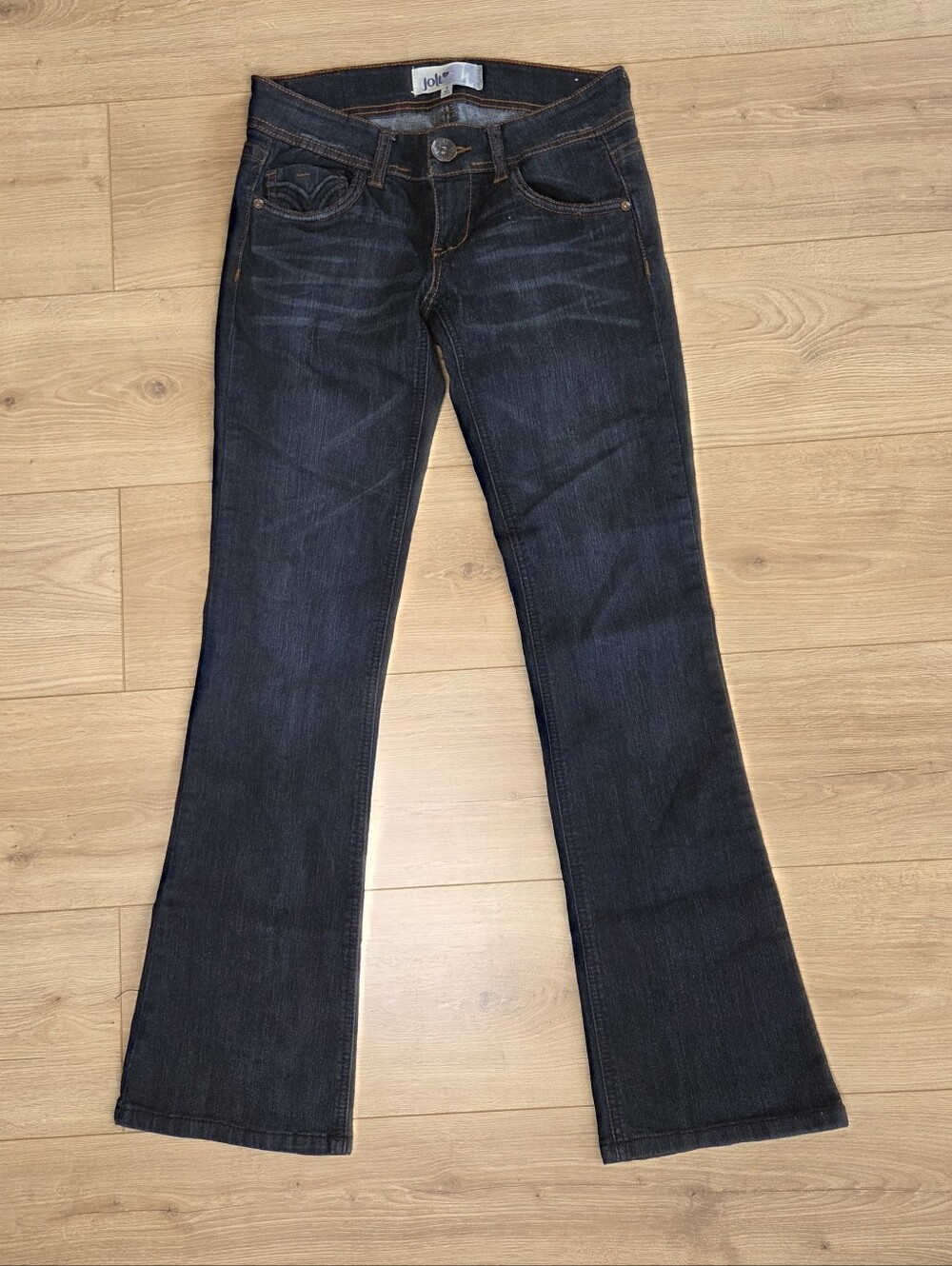 Y2K Low Rise Bootcut Jeans Jolt Stretch Denim Dark Wash Size 3